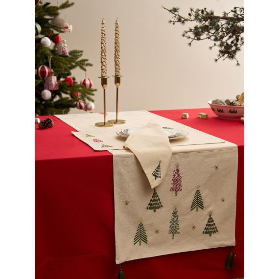 Скатерть из хлопка из коллекции New Year Essential, 170х250 см, Tkano, изображение 4