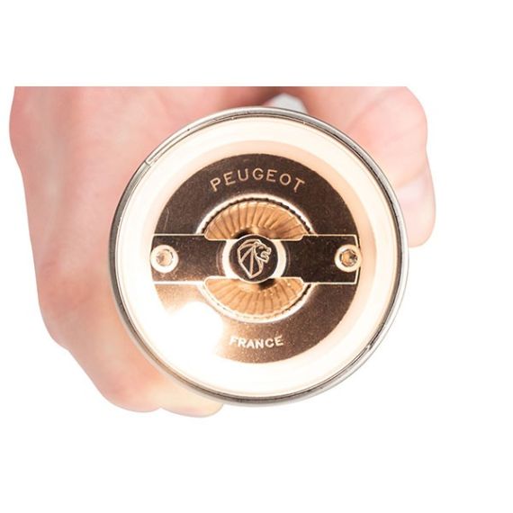 Мельница для соли электрическая на батарейках 14 см, нержавеющая сталь, цвет серебристый, ZELI PEUGEOT, Франция, изображение 2