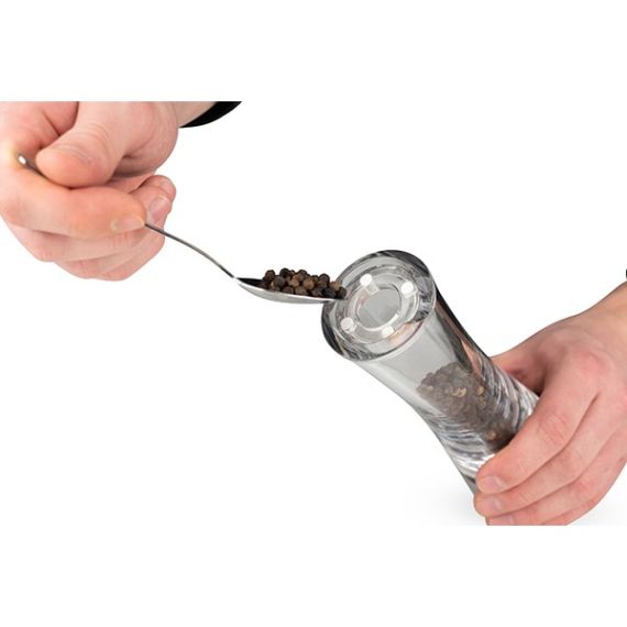 Мельница для перца 21 см, акрил, нержавеющая сталь, цвет прозрачный, DAMAN PEUGEOT, Франция, изображение 2