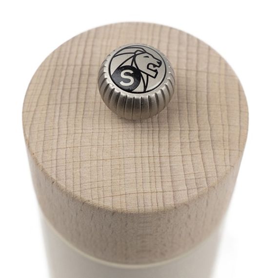 Мельница для соли 12 см, бук, цвет белый, BOREAL PEUGEOT, Франция, изображение 3