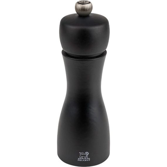 Мельница для перца 15 см, бук, цвет черный, TAHITI PEUGEOT, Франция