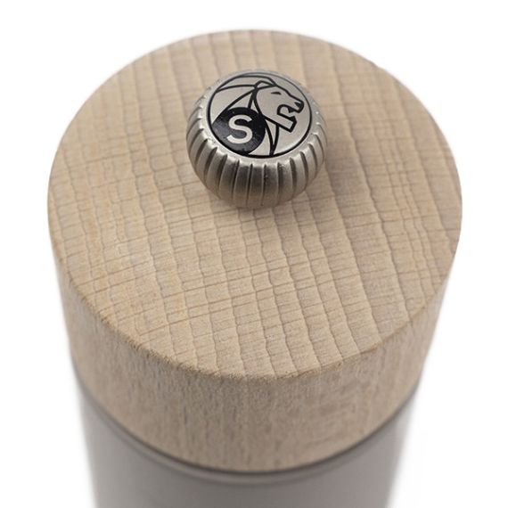 Мельница для соли 12 см, бук, цвет светло-серый, BOREAL PEUGEOT, Франция, изображение 3