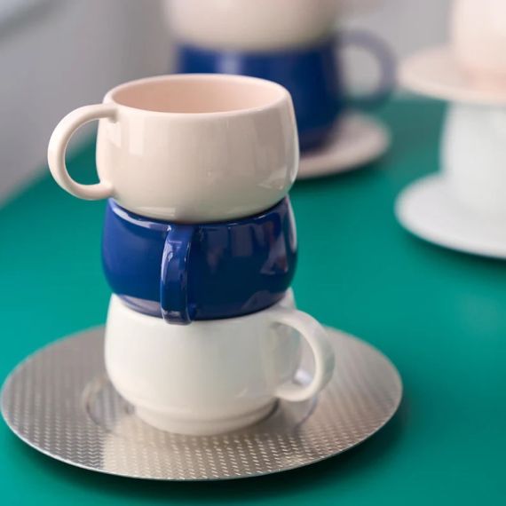 Чашка для эспрессо 100 мл, EMPILEO Blue Gourmet, цвет синий, Guy Degrenne, изображение 2