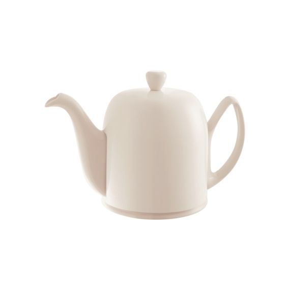 Чайник заварочный на 6 чашек  с крышкой, 900 мл, SALAM Nude Pink Monochrome, цвет светло-бежевый, керамика, Guy Degrenne