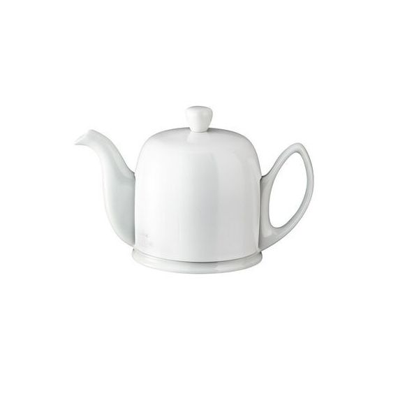 Чайник заварочный с крышкой на 4 чашки, 700 мл, SALAM White Monochrome, цвет белый, фарфор, Guy Degrenne