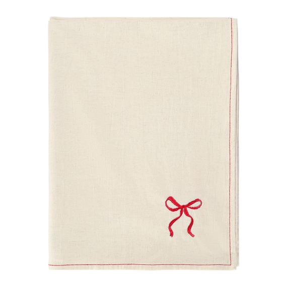 Скатерть Fancy Bows бежевого цвета из коллекции Essential, 180х240 см, Tkano