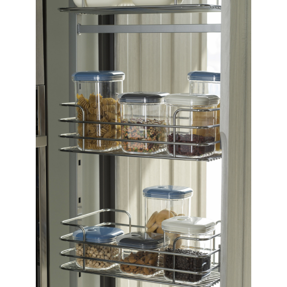 Набор из 3-х емкостей для хранения квадратных 500/1000/1500 мл, цвет антрацит, серия Pull box, OMADA, изображение 6