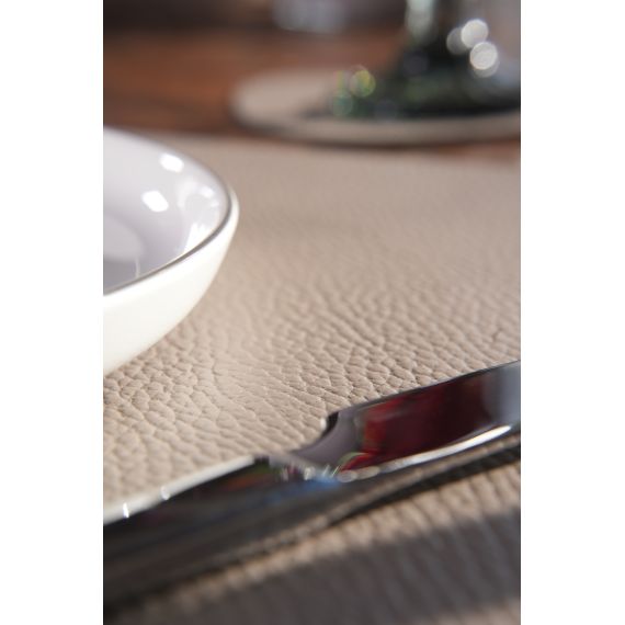 Набор из подстановочной салфетки фигурной 37x44 см и подстаканника, цвет серый, VERO, изображение 3