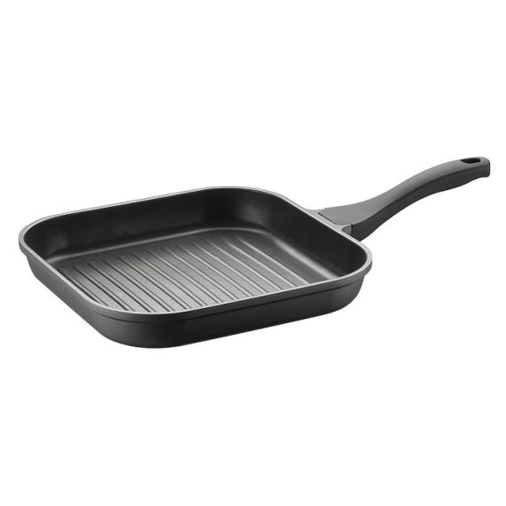 Сковорода-гриль индукционная с антипригарным покрытием 28*28 см, h=3,7 см, 2,65 л, Pintinox