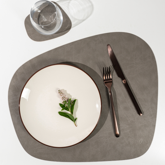 Подстановочная салфетка трапеция 42х36 см, цвет светло-серый, VERO