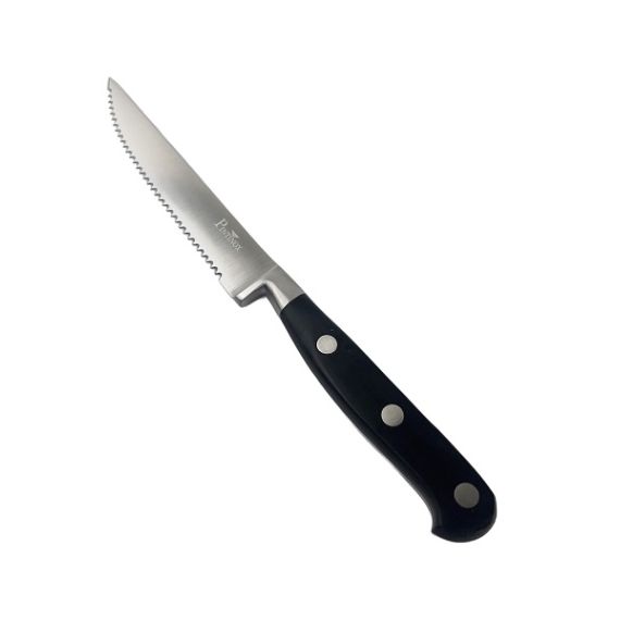 Нож для стейка 115/230 мм, 18/0, 2 мм, ручка пластиковая, лезвие зубчатое, Pintinox