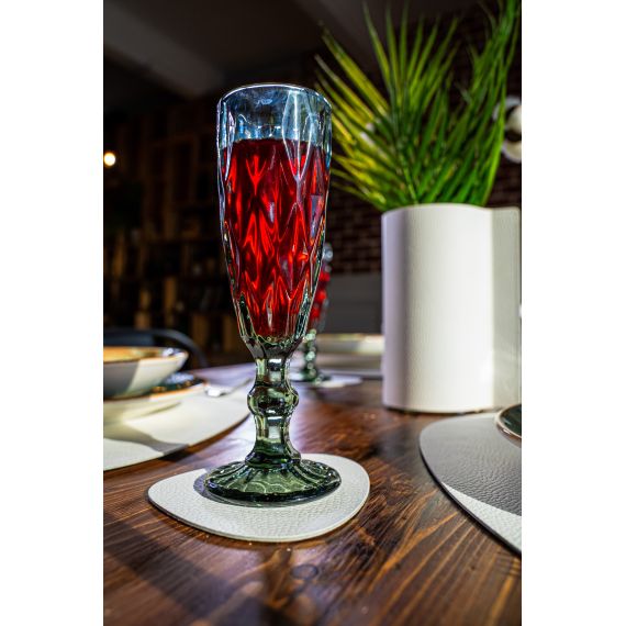 Набор из подстановочной салфетки фигурной 37x44 см и подстаканника, цвет белый, VERO, изображение 2