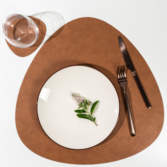 Подстановочная салфетка треугольник 41х41 см, цвет натуральный, VERO