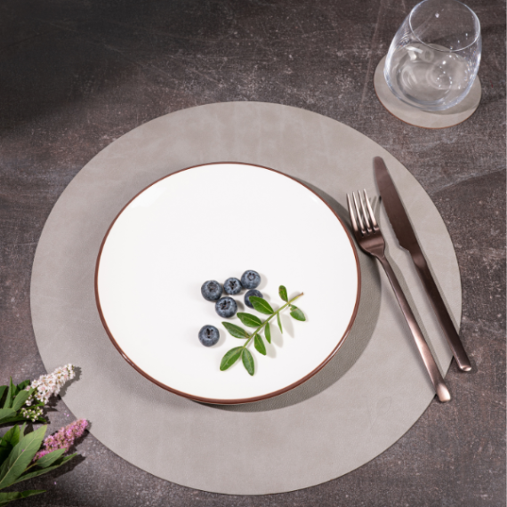 Подстаканник круг диаметр 11 см, цвет светло-серый, VERO, изображение 2