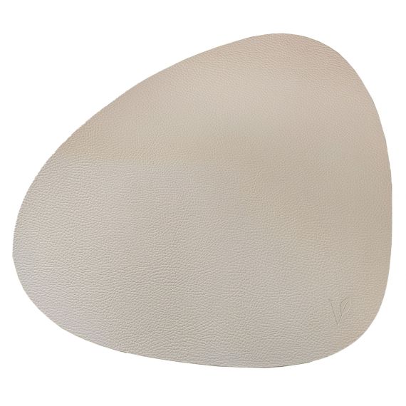 Набор из подстановочной салфетки фигурной 37x44 см и подстаканника, цвет кремовый, VERO