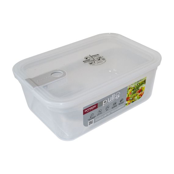 Контейнер прямоугольный 1500 мл, цвет серый, серия Pull box chef, OMADA