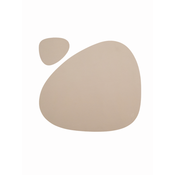 Набор из подстановочной салфетки фигурной 37x44 см и подстаканника, цвет кремовый, VERO, изображение 7