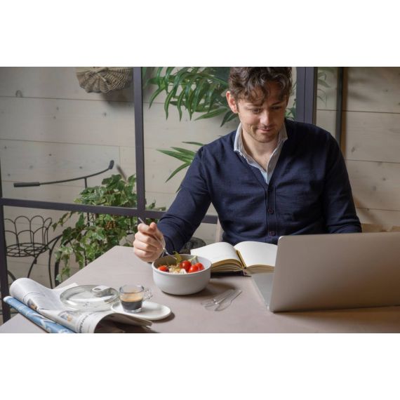 Контейнер круглый 750 мл, цвет слоновая кость, серия Pull box, OMADA, изображение 4