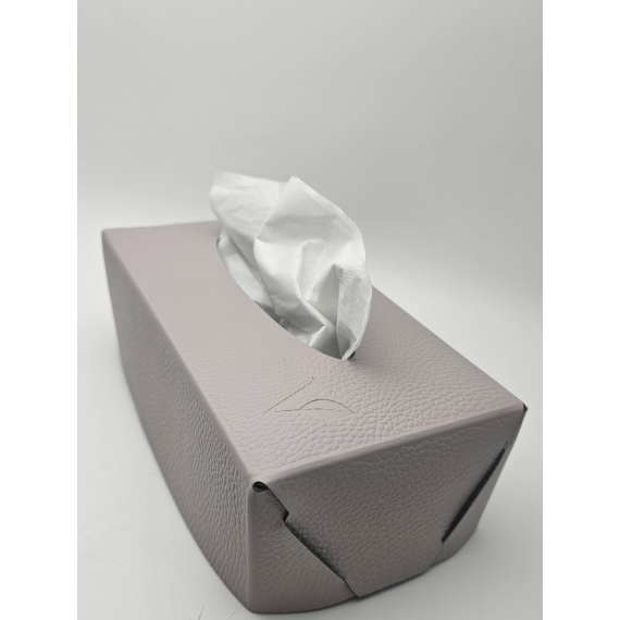 Салфетница из кожи, цвет серый, 23х12х7см, VERO, изображение 5