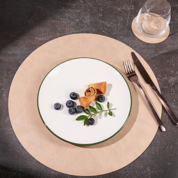 Подстаканник круг диаметр 11 см, цвет песочный, VERO, изображение 2