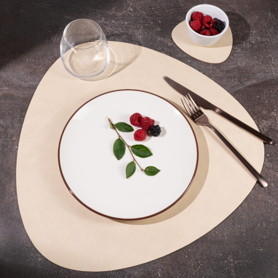 Подстановочная салфетка треугольник 41х41 см, цвет кремовый, VERO, изображение 2