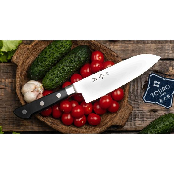 Кухонный нож-шеф японский Сантоку, FUJI CUTLERY, изображение 4
