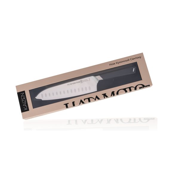 Кухонный нож-шеф японский Сантоку, Hatamoto, изображение 4