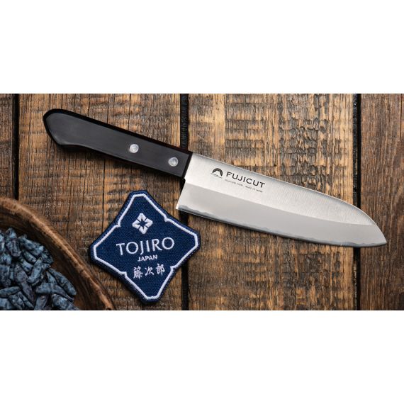 Кухонный нож-шеф японский Сантоку, FUJI CUTLERY, изображение 6