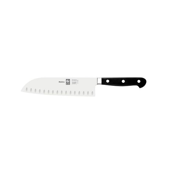 Нож японский Santoku с бороздками 180/300 мм, кованый, серия MAITRE, Icel