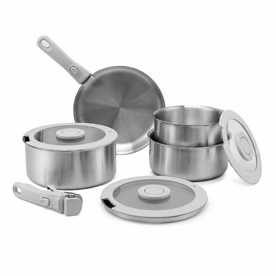 Набор посуды для приготовления со съемными ручками 3Ply Balance, 9 предметов, Smart Solutions