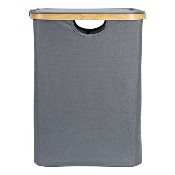 Корзина для белья Neat Mid, 40x33x43 см, серая, Smart Solutions, изображение 4