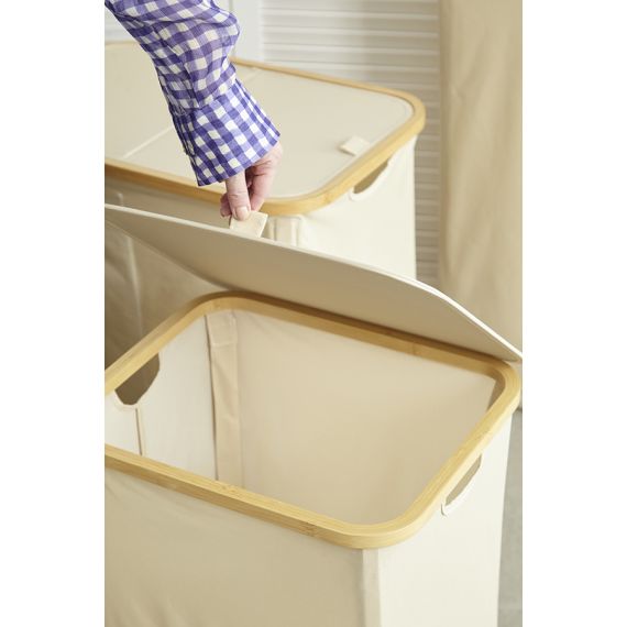 Корзина для белья Neat Tall, 41х35х74 см, молочная, Smart Solutions, изображение 8