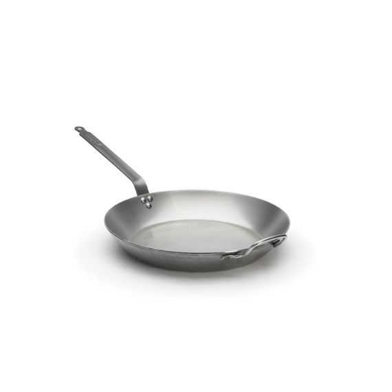 Сковорода для индукционных плит 1,8 л, d=26 см, h=4,5 см, белая сталь, серия White steel Сarbone plus, De Buyer, изображение 2