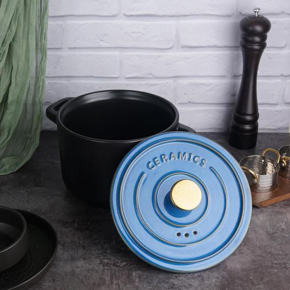 Кастрюля с крышкой 6 л, фарфор, серия "New Kitchen", P.L. Proff Cuisine, изображение 4