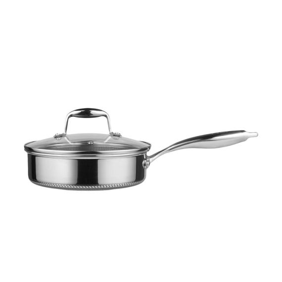 Сотейник с крышкой 3.4 л, 24/21,5*8 см, серия New Kitchen, трехслойная сталь, P.L. Proff Cuisine, изображение 4