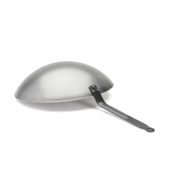 Сковорода Вок для индукции, d=35,5 см, h=9 см, белая сталь, серия White steel Сarbone plus, De Buyer, изображение 5