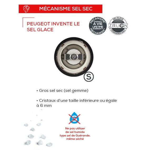 Мельница для соли 18 см, зеленый лак, 6 степеней помола, Paris U'select PEUGEOT, Франция, изображение 2