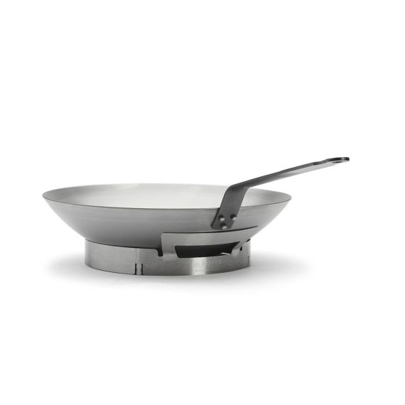 Сковорода Вок для индукции, d=35,5 см, h=9 см, белая сталь, серия White steel Сarbone plus, De Buyer, изображение 4