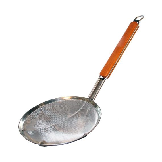 Шумовка сетчатая с деревянной ручкой 49 см, d 20 см, P.L. Proff Cuisine