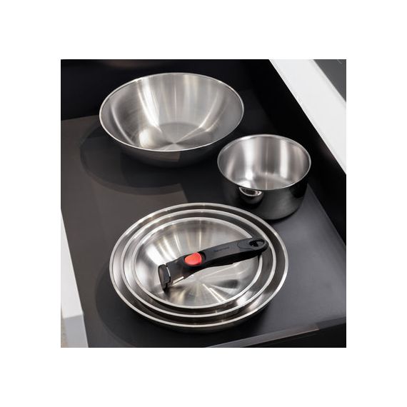 Inox Facile - Набор сковородок со съемной ручкой 20 и 28 см, Barazzoni, изображение 2