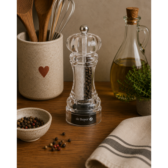 Мельница для специй h=14 см, акрил, De Buyer, изображение 2